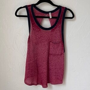 Free People movement split back tank top size M